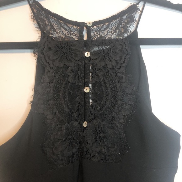 NAKED Zebra Keyhole Front Lace Back High Neck Spaghetti Strap Tank, Size S - Picture 5 of 9